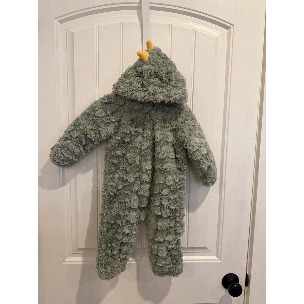 Koala Baby 9-12M Green Dinosaur Costume Plush Hooded One Piece Halloween